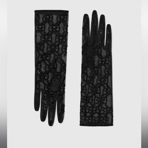 Gucci Tulle Gloves with GG Motif